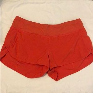 Lululemon Red Run Shorts